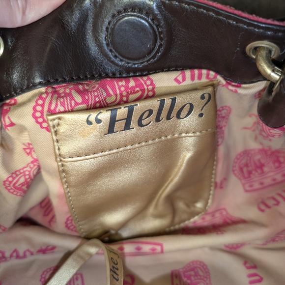 Vintage 2002 Juicy Couture Pink Velour Bag With Keychains Y2K Make Me An Offer ♥ - Picture 13 of 16